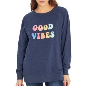 Wildfox NWT Blue Good Vibes Top